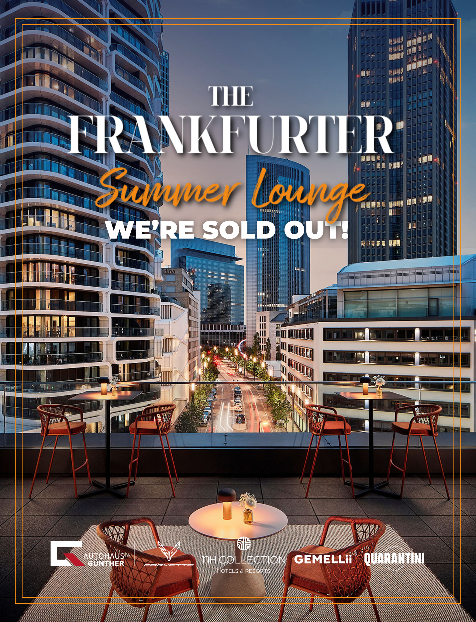 THE FRANKFURTER Summer Lounge 20. August 2025 - Ticket